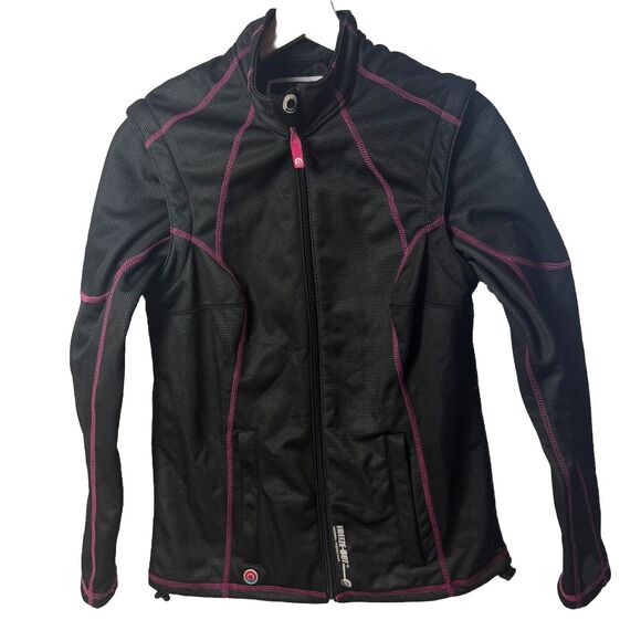 Freeze Out Thermal Protection Jacket Womens M Black Pink Motorcycle Outdoors - Picture 1 of 9